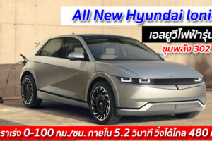 All New Hyundai Ioniq 5 เอสยูวีไฟฟ้ารุ่นใหม่ ขุมพลัง 302 แรงม้า อัตราเร่ง 0-100 กม./ชม ภายใน 5.2 วินาที วิ่งได้ไกล 480 กม.