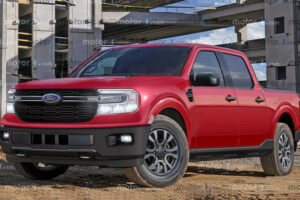เรนเดอร์ล่าสุด Ford Maverick 2022 กระบะ Unibody น้องชาย Ford Ranger ที่จะขายในอเมริกา