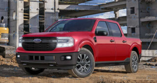 เรนเดอร์ล่าสุด Ford Maverick 2022 กระบะ Unibody น้องชาย Ford Ranger ที่จะขายในอเมริกา