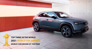 Mazda MX-30 รถยนต์ไฟฟ้ารุ่นแรกของ Mazda พิชิต Top 3 World Car Design of the Year 2021