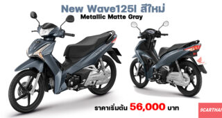 Honda เปิดตัว New Wave125i สีเทาใหม่ Metallic Matte Gray ดุดันยิ่งขึ้น ตอกย้ำภาพลักษณ์ผู้นำรถครอบครัว