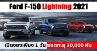 Ford F-150 Lightning 2021 ได้รับการตอบรับดีเกินคาด เปิดตัวเพียง 24 ชม. ยอดจองกว่า 20,000 คัน