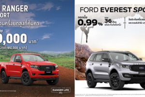 Ford เผยแคมเปญเดือนมิถุนายน กระบะยกสูงเริ่มต้น 599,000 บาท พร้อมข้อเสนอดาวน์น้อย-ดอกเบี้ยต่ำหลายรุ่น