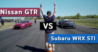 คนละชั้น!! Nissan GTR ดวล Subaru WRX STI