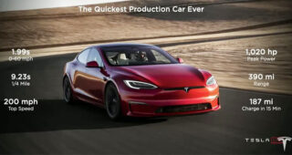 Elon Musk ยืนยันว่า Tesla Model S Plaid คือรถยนต์ที่ดีที่สุด เร็วกว่า Porsche ทุกรุ่น และปลอดภัยกว่า Volvo ทุกคัน