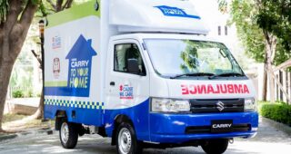 "SUZUKI CARRY TO YOUR HOME รถเคลื่อนย้ายผู้ป่วยโควิดกลับบ้าน"