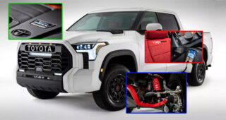 สรุปรายละเอียด Toyota Tundra TRD Pro ก่อนเปิดตัว กระบะฟูลไซต์ ดีไซน์แกร่ง ภายในหรู เครื่องยนต์ i Force MAX โช้คอัพ FOX Racing