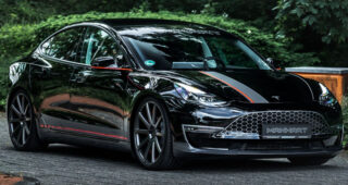 Tesla Model 3 โฉมแต่งจาก Manhart สปอร์ตดุดัน เร้าใจด้วยขุมพลัง 550 แรงม้า