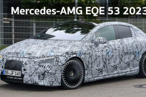เผยภาพ Spyshot พร้อมข้อมูล Mercedes-AMG EQE 53 2023