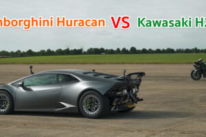 Lamborghini Huracan VS Kawasaki H2R ใครจะชนะ ?