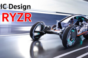 R RYZR แนวคิดสุดล้ำ รถยนต์กึ่งมอเตอร์ไซค์ เน้นการขับขี่ที่คล่องตัว