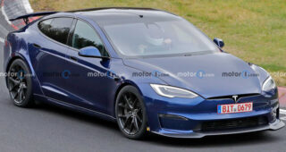 ภาพหลุด Tesla Model S Plaid ? ติดสปอยเลอร์ปีกหลัง บนสนาม Nurburgring ในเยอรมนี