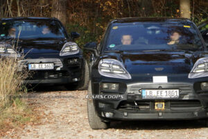 รถต้นแบบของ Porsche Macan EV ถูกเก็บภาพได้ขณะทดสอบ