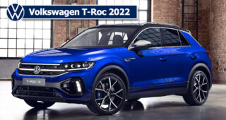 Volkswagen T-Roc 2022 ปรับดีไซน์ใหม่ เครื่องยนต์เดิม เตรียมทำตลาดปีหน้า