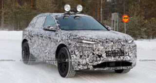 Audi Q6 e-tron ภาพหลุดว่าที่ SUV ไฟฟ้าเต็มรูปแบบ ขณะทดสอบ อาจเผยโฉมเร็ว ๆ นี้