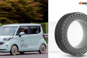 Hankook ไม่ยอมน้อยหน้า Michelin เปิดตัวแนวคิดยางไร้ลม i-Flex ที่งาน CES 2022