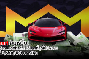 Ferrari ยืนหนึ่ง! แบรนด์รถยนต์ที่ทำกำไรได้มากที่สุดในปี 2021 เฉลี่ยที่ 3,548,000 บาท/คัน