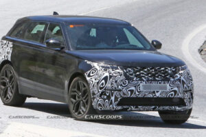 Range Rover Velar กำลังจะได้รับการปรับโฉม หลังถูกเผยภาพหลุดขณะทดสอบในยุโรป