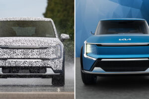 KIA EV9 ภาพหลุดระหว่างทดสอบ ก่อนเปิดตัวไตรมาสแรก ปี 2023
