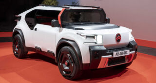 Citroen Oli ต้นแบบรถกระบะไฟฟ้า ทำจากวัสดุรีไซเคิล วิ่งได้ 400 กม.