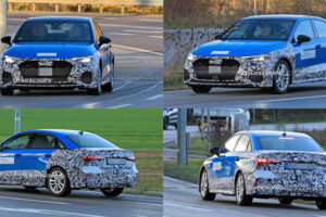 2024 Audi A3 Sedan ถูกแอบถ่ายขณะทดสอบ มีการปรับโฉมเล็กน้อย