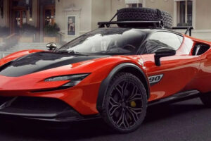 ภาพเรนเดอร์ Ferrari SF90 ร่างออฟโรดสายลุย คู่แข่งตัวฉกาจของ Lamborghini Huracan Sterrato และ Porsche 911 Dakar