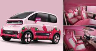 Baojun เปิดตัว KiWi EV ปี 2023 รุ่น Strawberry Bear Limited Edition รถยนต์ไฟฟ้า 4 ที่นั่ง ดีไซน์สุดหวานแหววในประเทศจีน