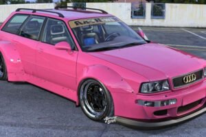 Audi RS2 ร่างแต่งแบบ Widebody สีชมพูหวานเจี๊ยบ จาก Abimalec Design
