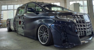 NATS Alphard Super Dually Truck เผยภาพเบื้องหลังขณะกลายร่างเป็นรถกระบะ ก่อนโชว์ตัวที่งาน Tokyo Auto Salon