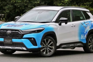รถต้นแบบ Toyota Corolla Cross เครื่องยนต์ 3 สูบ 1.6 ลิตร เทอร์โบ พลังงานไฮโดรเจน