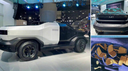 IAT T-Mad ต้นแบบรถกระบะไฟฟ้า จากจีน คู่แข่ง Tesla Cybertruck ขับได้ไกล 1,000 กม./ชาร์จ