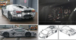 ภาพสิทธิบัตรผู้สืบทอดของ Lamborghini Aventador มาพร้อมขุมพลังไฮบริด พ่วงเครื่องยนต์ V12 คาดเปิดตัวปีนี้