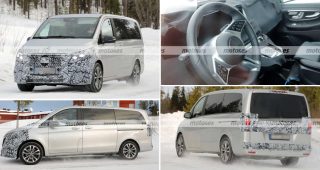 Mercedes-Benz V-Class รุ่นใหม่ เผยภาพ Spyshot ขณะทดสอบ ก่อนเปิดตัวช่วงฤดูร้อนปีนี้