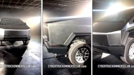 หลุดคลิป Tesla Cybertruck โหมด Off-Road ช่วงล่างยกสูง