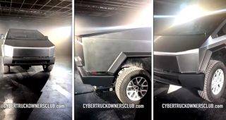 หลุดคลิป Tesla Cybertruck โหมด Off-Road ช่วงล่างยกสูง