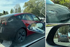 Tesla Model 3 "Project Highland" หลุดขณะทดสอบ ก่อนเปิดตัวปลายปีนี้