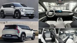 เผยโฉม KIA EV9 รถ SUV ไฟฟ้า ระดับเรือธง ดีไซน์ใกล้เคียง Concept Car เบาะนั่งแถว 2 หมุนได้ 180 องศา