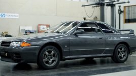 Skyline GT-R R32 ที่ Nissan จะดัดแปลงให้เป็นรถยนต์ไฟฟ้า R32 EV