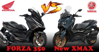 รีวิว เปรียบเทียบ Honda Forza 350 vs Yamaha Xmax 2023