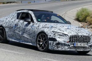 Mercedes-AMG CLE 63 ปี 2024 ถูกพบขณะทดสอบทำความเร็วรอบที่ Nurburgring