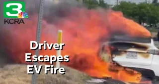 Tesla Model Y เกิดไฟลุกไหม้บนทางหลวงแคลิฟอร์เนีย