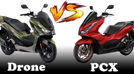 รีวิว เปรียบเทียบ Honda PCX 160 VS GPX DRONE