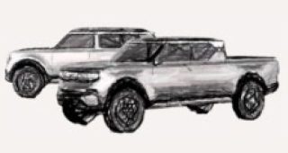 รถกระบะไฟฟ้า Volkswagen Scout และรถ SUV ไฟฟ้า เผยภาพร่าง ก่อนอวดโฉมต้นแบบในปี 2024