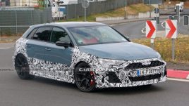 Audi RS3 Sportback ปรับดีไซน์ใหม่ โผล่ทดสอบที่เยอรมัน
