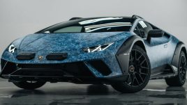 Lamborghini Huracan Sterrato Opera Unica ตัวถังเฉดสสีฟ้าคริสตัลงานแฮนด์เมด ที่ใช้เวลาในการลงสีนานกว่า 370 ชม. 