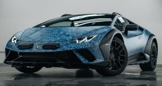 Lamborghini Huracan Sterrato Opera Unica ตัวถังเฉดสสีฟ้าคริสตัลงานแฮนด์เมด ที่ใช้เวลาในการลงสีนานกว่า 370 ชม.