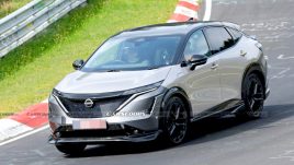 Nissan Ariya NISMO ปี 2024 โผล่ทดสอบที่สนามแข่ง Nurburgring