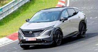 Nissan Ariya NISMO ปี 2024 โผล่ทดสอบที่สนามแข่ง Nurburgring