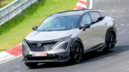 Nissan Ariya NISMO ปี 2024 โผล่ทดสอบที่สนามแข่ง Nurburgring