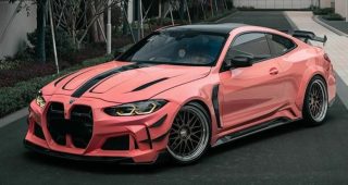 BMW M4 ชุดแต่ง Widebody จาก DarwinPRO เจ้าเสือสีชมพู